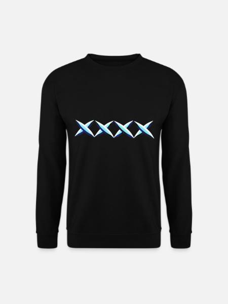 blue crosses cross - Unisex Sweatshirt - black