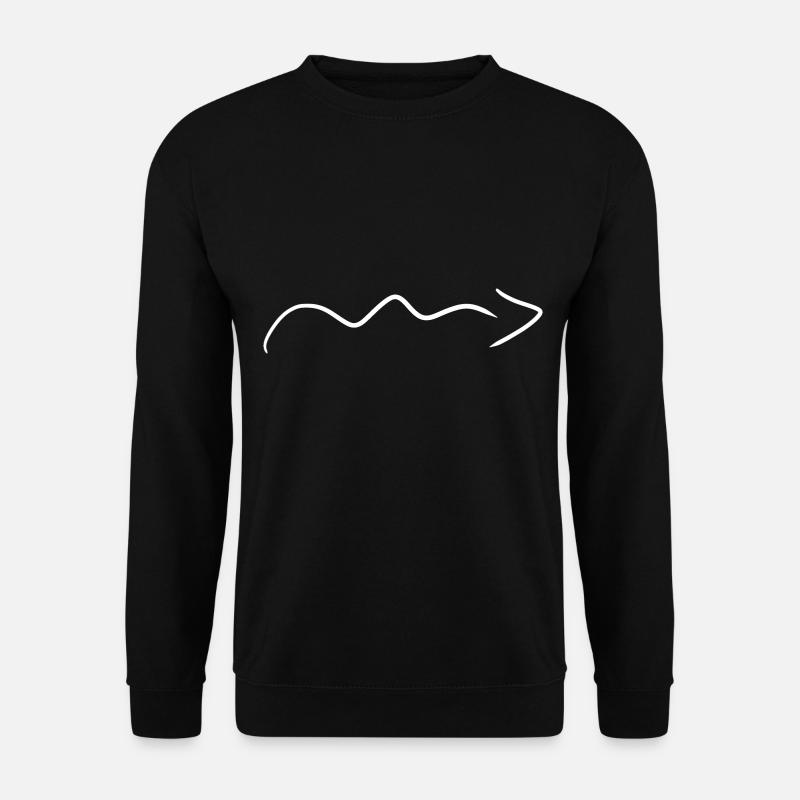 waves arrow - Unisex Sweatshirt - black