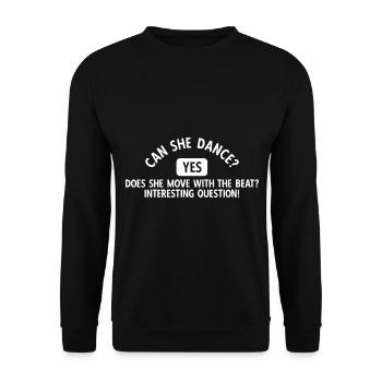 Breakdancing Tanzen für Tänzer - Unisex Pullover - Schwarz - Vorne - Alina (178cm) & Michal (187cm)