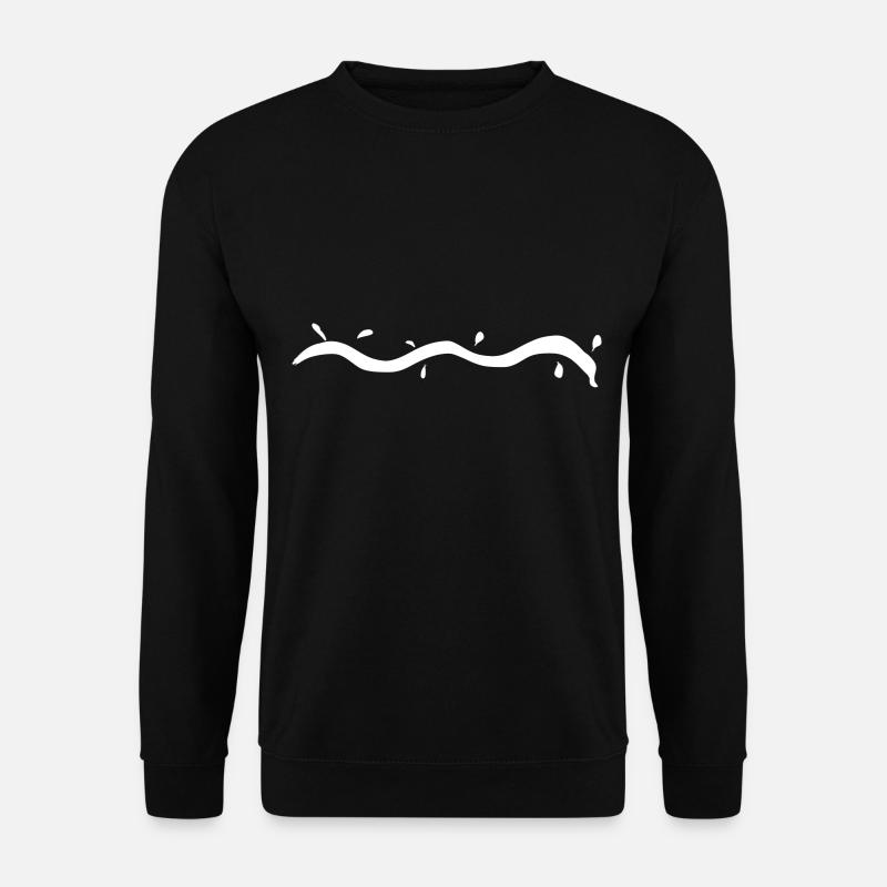 wave line stroke - Unisex Sweatshirt - black