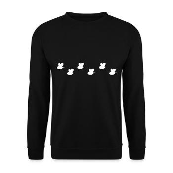 bees bee animals insects - Unisex Sweatshirt - black - Front - Alina (178cm) & Michal (187cm)