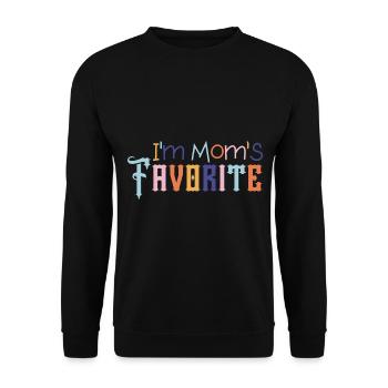 I'm Mom's Favorite Fun Family Sibling Rivalry - Unisex Sweatshirt - black - Front - Alina (178cm) & Michal (187cm)