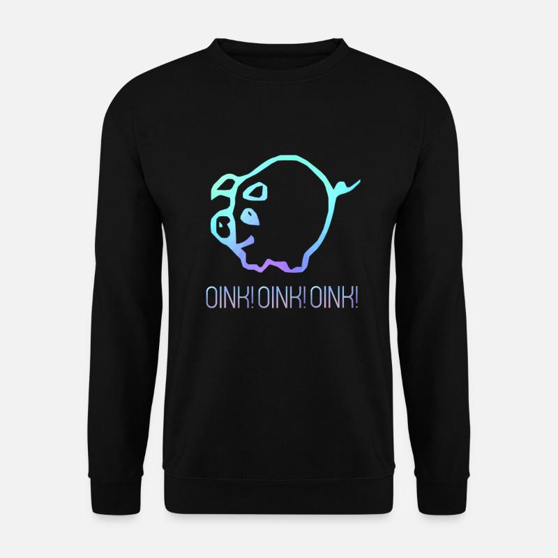 Oink! Oink! Oink! - Unisex Pullover - Schwarz