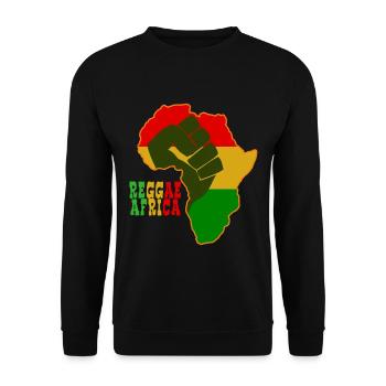Reggae Africa - Sweat-shirt Unisexe - noir - Devant - Alina (178cm) & Michal (187cm)