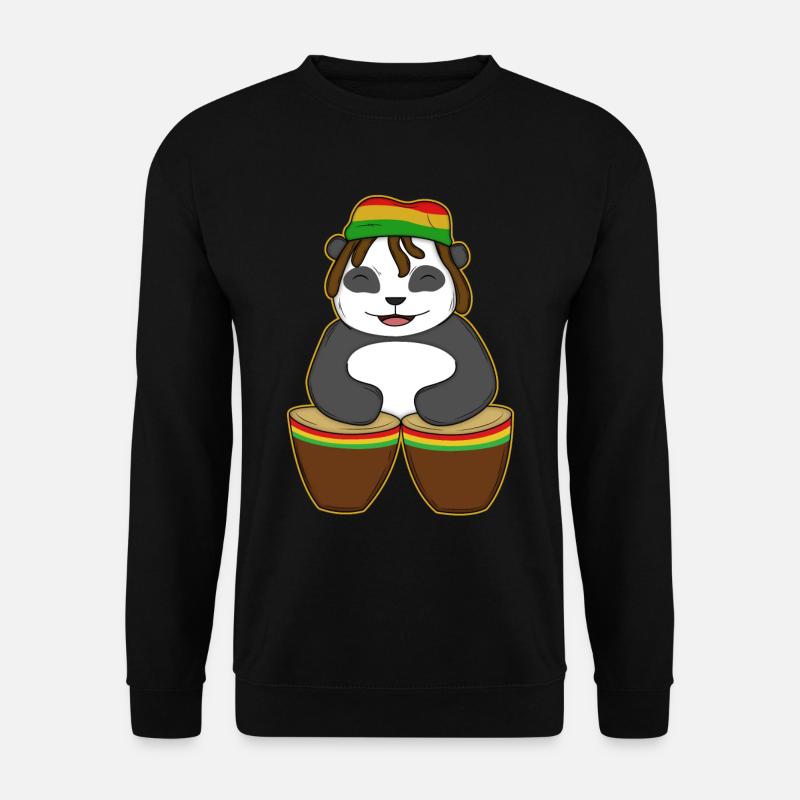 Reggae Panda - Unisex Sweatshirt - black