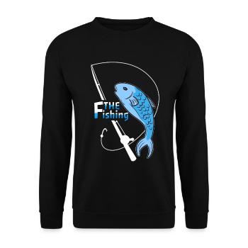 La pêche - Sweat-shirt Unisexe - noir - Devant - Alina (178cm) & Michal (187cm)