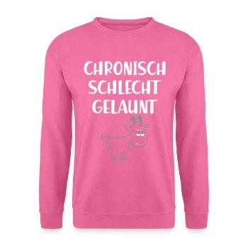 Chroniquement de mauvaise humeur. Chèvre. Impudent - Sweat-shirt Unisexe - rose - Devant