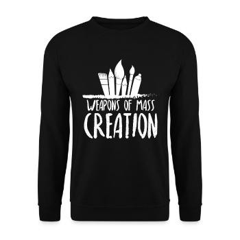 Weapons Of Mass Creation - Unisex Sweatshirt - black - Front - Alina (178cm) & Michal (187cm)
