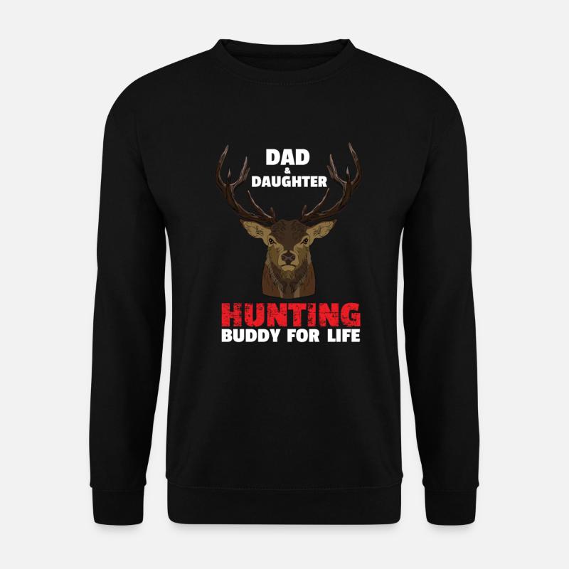Dad & Daughter Hunting Buddy - Unisex Sweatshirt - black