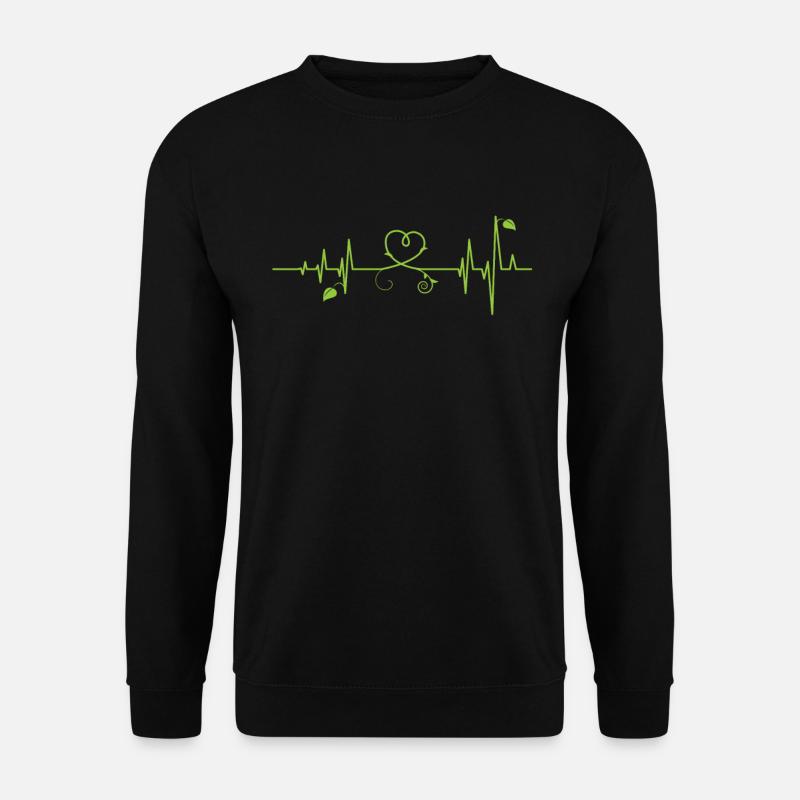 Veganer Herzschlag - Unisex Pullover - Schwarz