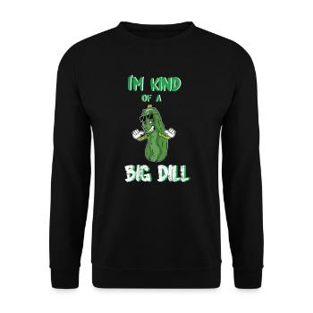 Je suis un peu un gros aneth - Sweat-shirt Unisexe - noir - Devant - Alina (178cm) & Michal (187cm)