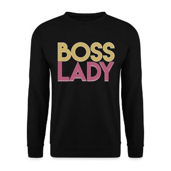 Patronne - Sweat-shirt Unisexe - noir - Devant - Alina (178cm) & Michal (187cm)