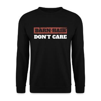 Cheveux mouillés ne s'en soucient pas - Sweat-shirt Unisexe - noir - Devant - Alina (178cm) & Michal (187cm)