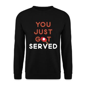 You Just Got Served - Unisex Pullover - Schwarz - Vorne - Alina (178cm) & Michal (187cm)