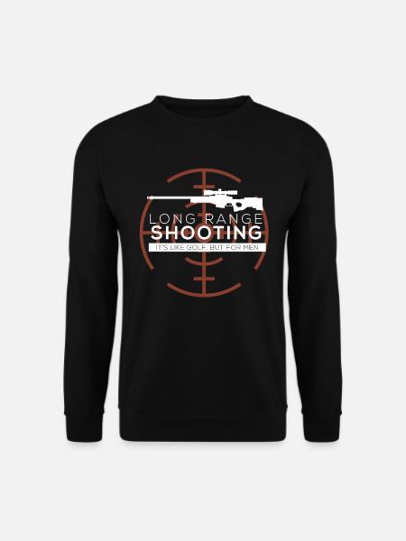 Langstreckenschießen - Unisex Pullover - Schwarz