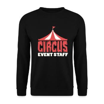 Circus Event Staff - Unisex Sweatshirt - black - Front - Alina (178cm) & Michal (187cm)