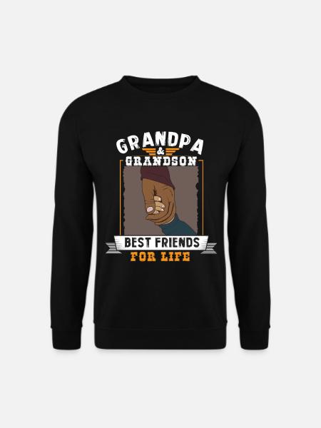 Opa und Enkel - Unisex Pullover - Schwarz