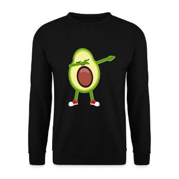 Tampon à l'avocat - Sweat-shirt Unisexe - noir - Devant - Alina (178cm) & Michal (187cm)