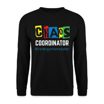 Chaos-Koordinator - Unisex Pullover - Schwarz - Vorne - Alina (178cm) & Michal (187cm)