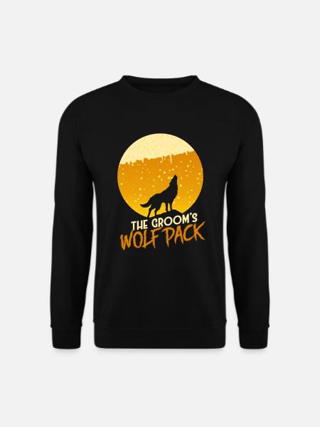 The Groom's Wolf Pack - Unisex Sweatshirt - black