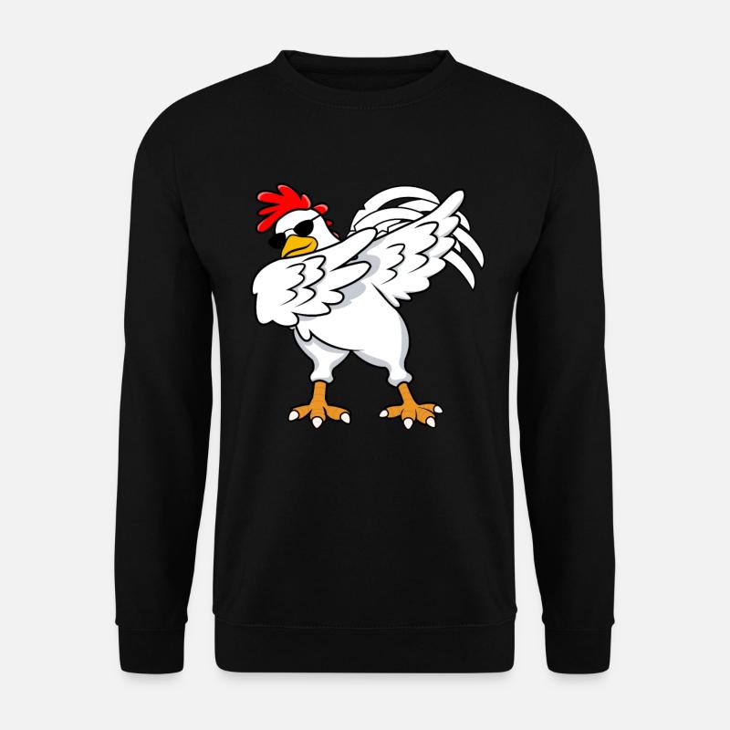 Huhn tupfen - Unisex Pullover - Schwarz