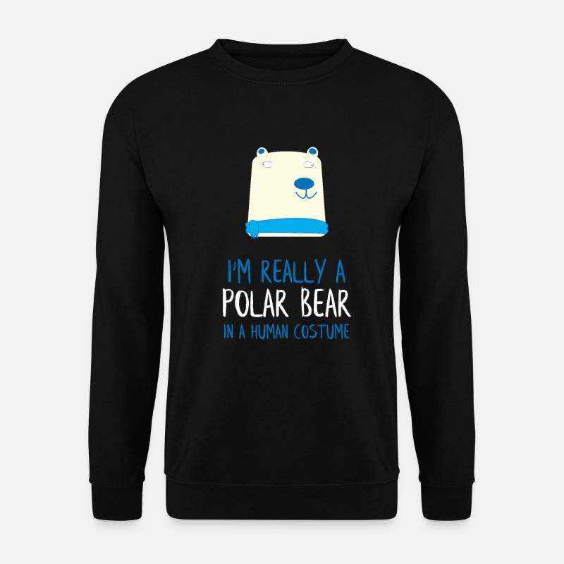 Ich bin wirklich ein Eisbär - Unisex Pullover - Schwarz