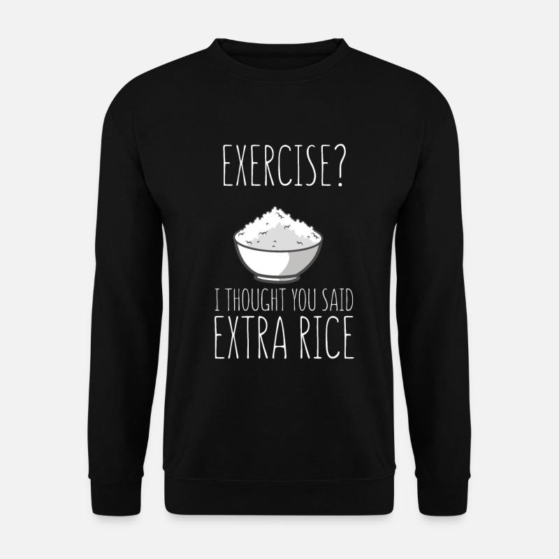 Exercise I Thought - Unisex Sweatshirt - black