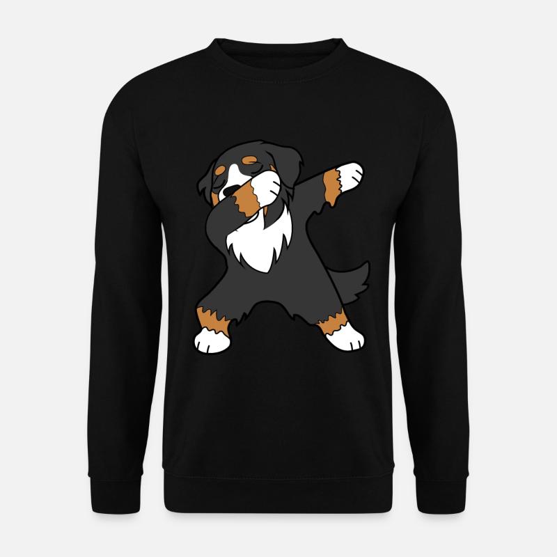 Dabbing Bernese Mountain Dog - Unisex Sweatshirt - black