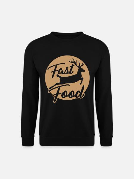Fast Food - Unisex Pullover - Schwarz