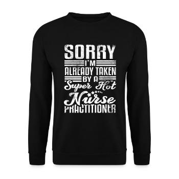 I'm Already Taken - Unisex Sweatshirt - black - Front - Alina (178cm) & Michal (187cm)