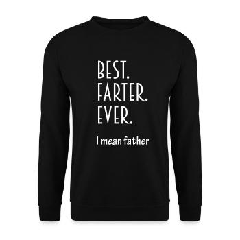 Best Farter Ever - Unisex Sweatshirt - black - Front - Alina (178cm) & Michal (187cm)