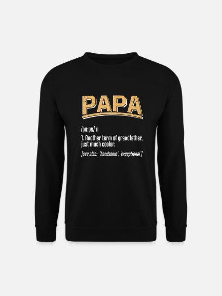 Papa Définition - Sweat-shirt Unisexe - noir