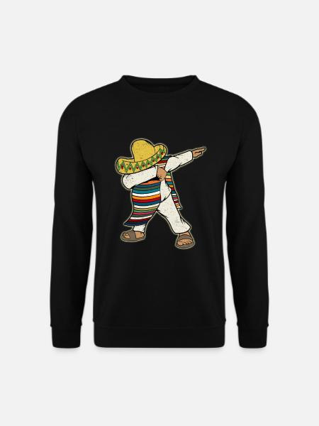 Poncho Dabbing Mexicain - Sweat-shirt Unisexe - noir