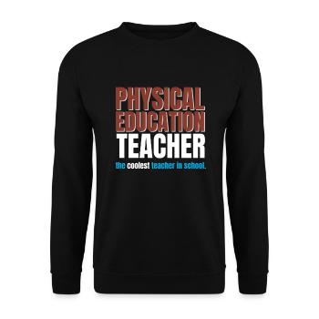 Physical Education Teacher - Unisex Sweatshirt - black - Front - Alina (178cm) & Michal (187cm)