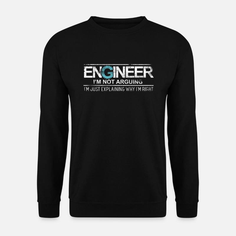 Ingenieur Ich streite nicht - Unisex Pullover - Schwarz