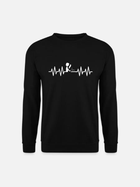 Welder Heartbeat - Unisex Sweatshirt - black