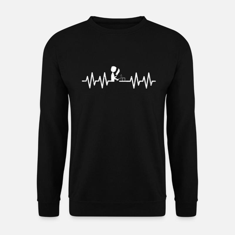 Welder Heartbeat - Unisex Sweatshirt - black