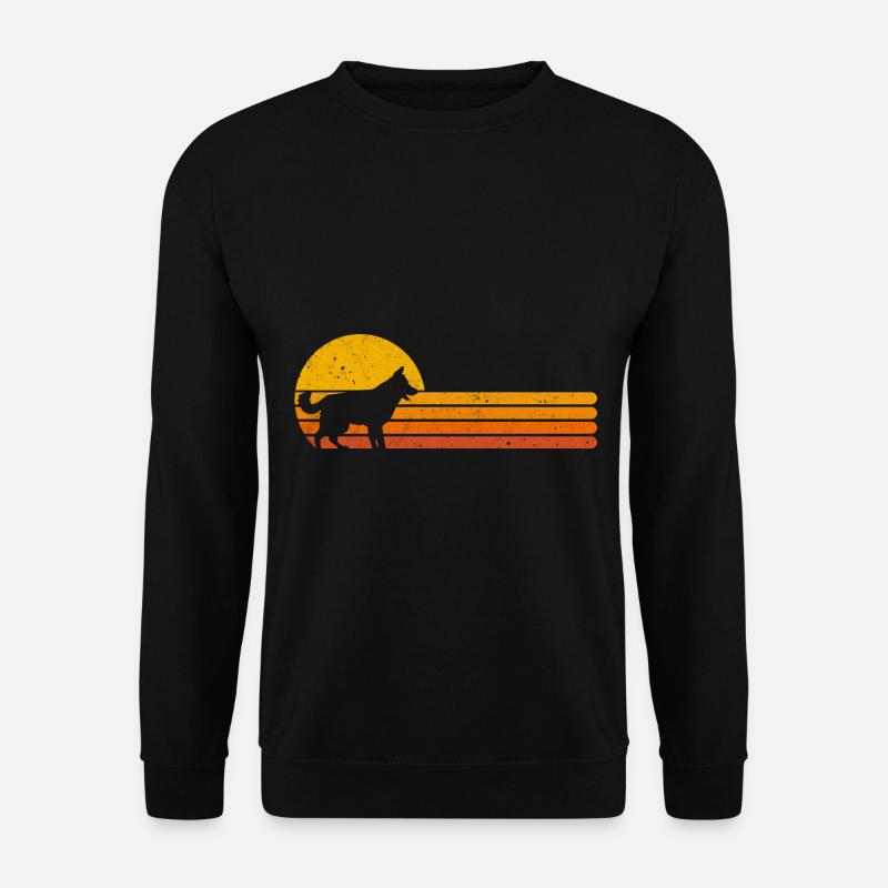 German shepherd retro dog owner gift - Unisex Sweatshirt - black