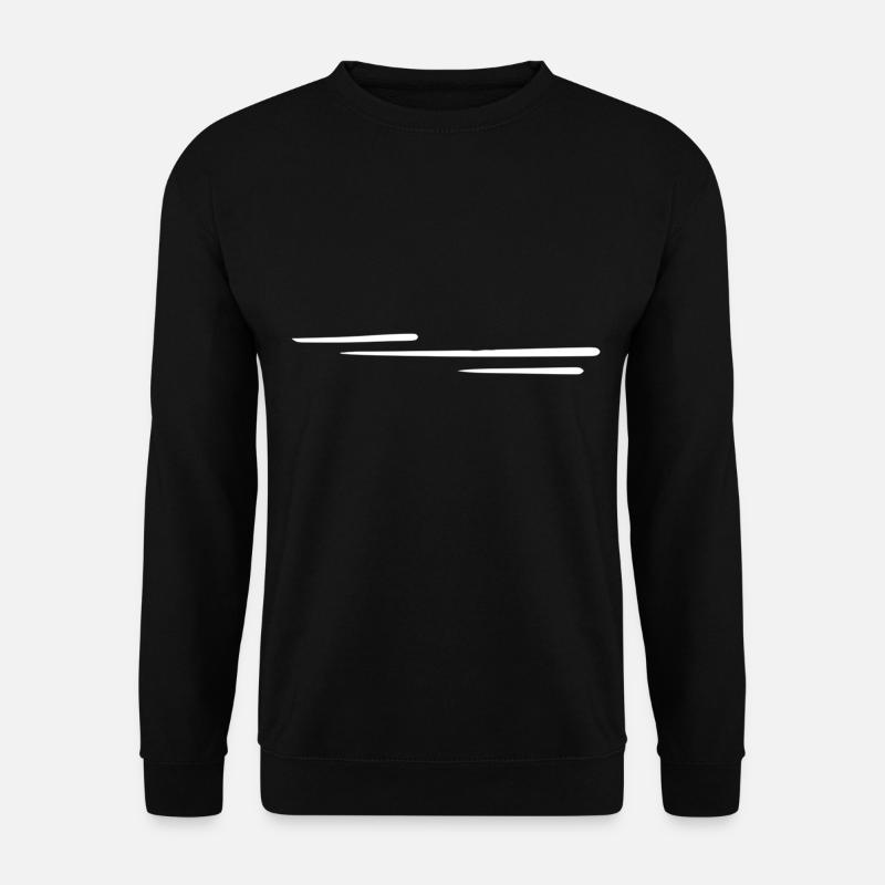three lines line - Unisex Sweatshirt - black