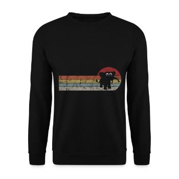 Eléphant éléphant pour enfants - Sweat-shirt Unisexe - noir - Devant - Alina (178cm) & Michal (187cm)