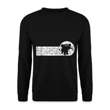 Eléphant éléphant pour enfants - Sweat-shirt Unisexe - noir - Devant - Alina (178cm) & Michal (187cm)