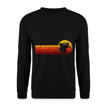 Eléphant éléphant pour enfants - Sweat-shirt Unisexe - noir - Devant - Alina (178cm) & Michal (187cm)