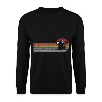 Frog Frogs Gift for Kids Funny Funny - Unisex Sweatshirt - black - Front - Alina (178cm) & Michal (187cm)