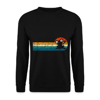 Frog Frogs Gift for Kids Funny Funny - Unisex Sweatshirt - black - Front - Alina (178cm) & Michal (187cm)