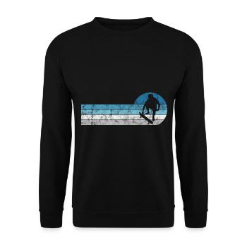 Skateboard Skateboarder Skater Skate Skateing - Unisex Sweatshirt - black - Front - Alina (178cm) & Michal (187cm)