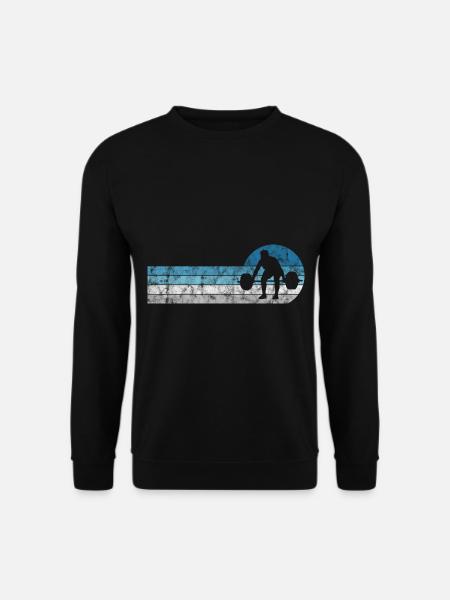 Bodybuilding Bodybuilder GYM Fitnessstudio Retro - Unisex Sweatshirt - black