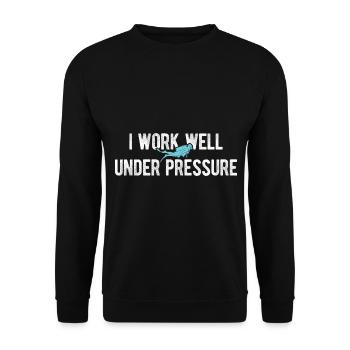 Apnoetaucher Freitaucher Taucher - Unisex Pullover - Schwarz - Vorne - Alina (178cm) & Michal (187cm)