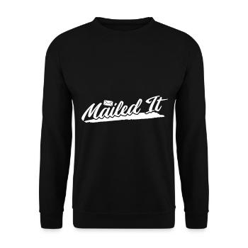 Briefträger Und Paket-Zusteller Für Postboten - Unisex Pullover - Schwarz - Vorne - Alina (178cm) & Michal (187cm)
