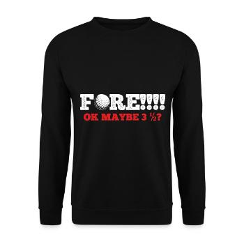 Golfplatz zum Golfen Golf - Unisex Pullover - Schwarz - Vorne - Alina (178cm) & Michal (187cm)