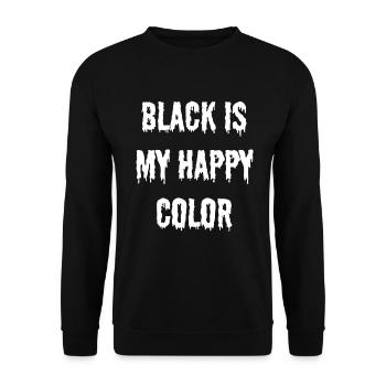noir tout cadeau emo dark goth - Sweat-shirt Unisexe - noir - Devant - Alina (178cm) & Michal (187cm)